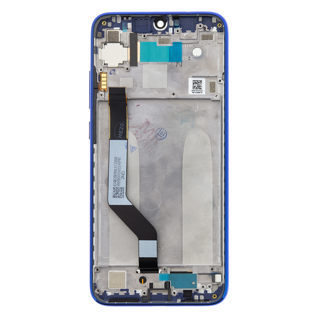 LCD + dotyk + přední kryt pro Xiaomi Redmi Note 7, blue (Service Pack)