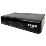 Stolní Set Top Box TESLA TE-300 Black, DVB-T2 HEVC FTA přijímač a rekordér s USB