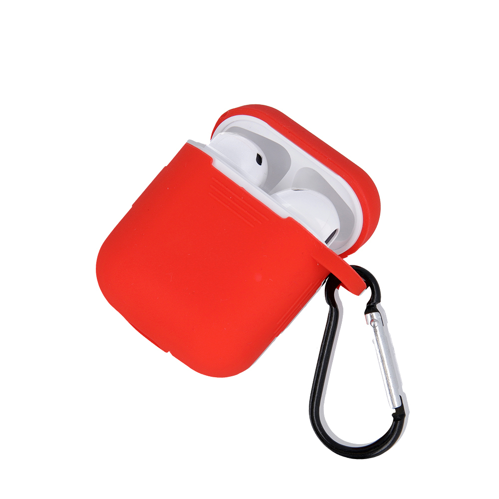 Silikonový kryt pro Apple Airpods, červená
