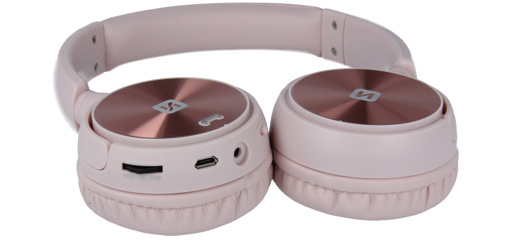 Bezdrátová sluchátka Swissten Trix růžová