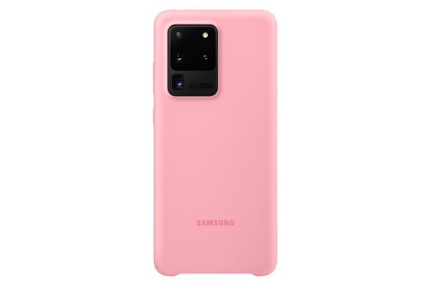 Silikonové pouzdro Silicone Cover EF-PG988TPEGEU pro Samsung Galaxy S20 ultra, růžová