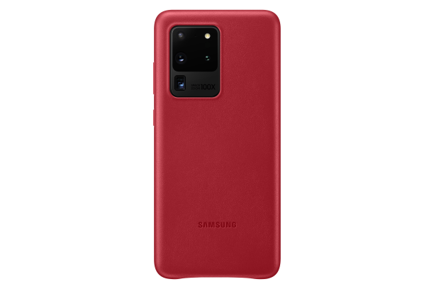 Ochranný kryt Leather Cover pro Samsung Galaxy S20 ultra, červená