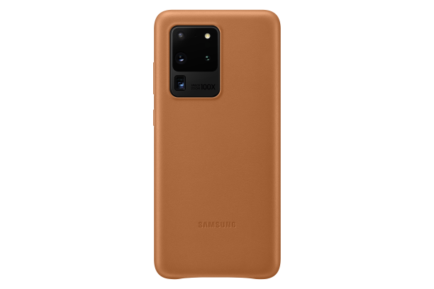 Ochranný kryt Leather Cover pro Samsung Galaxy S20 ultra, hnědá