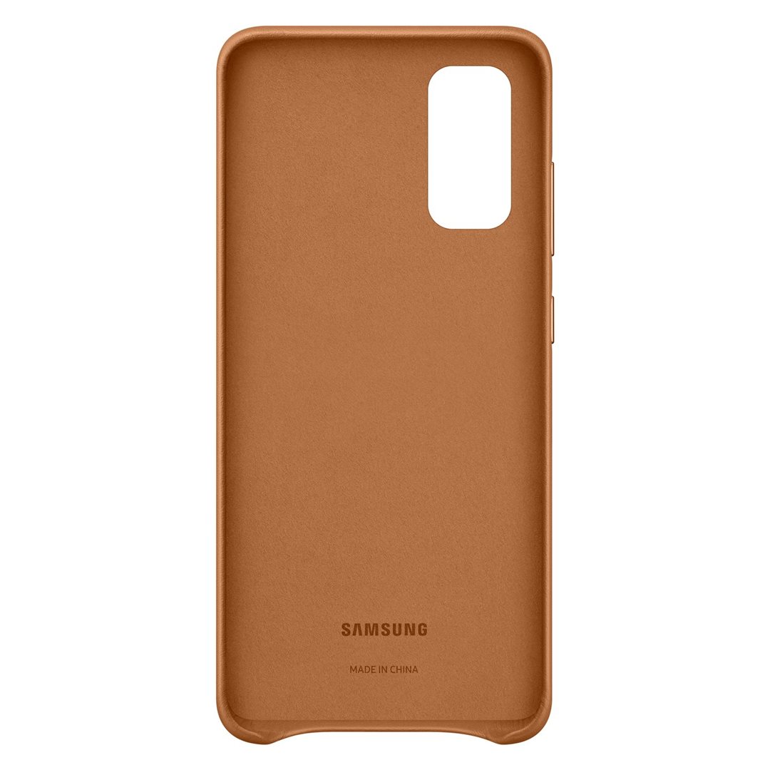 Ochranný kryt Leather Cover pro Samsung Galaxy S20 plus, hnědá