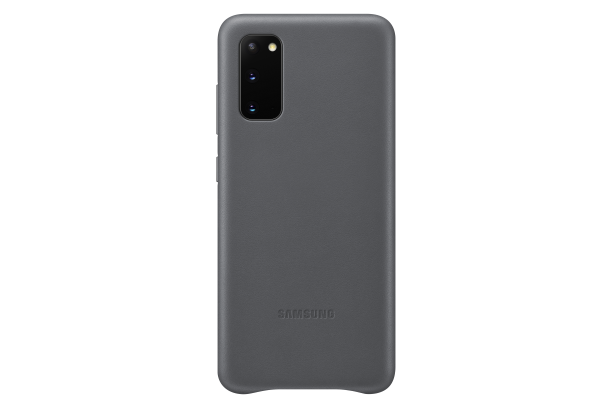 Ochranný kryt Leather Cover pro Samsung Galaxy S20, šedá