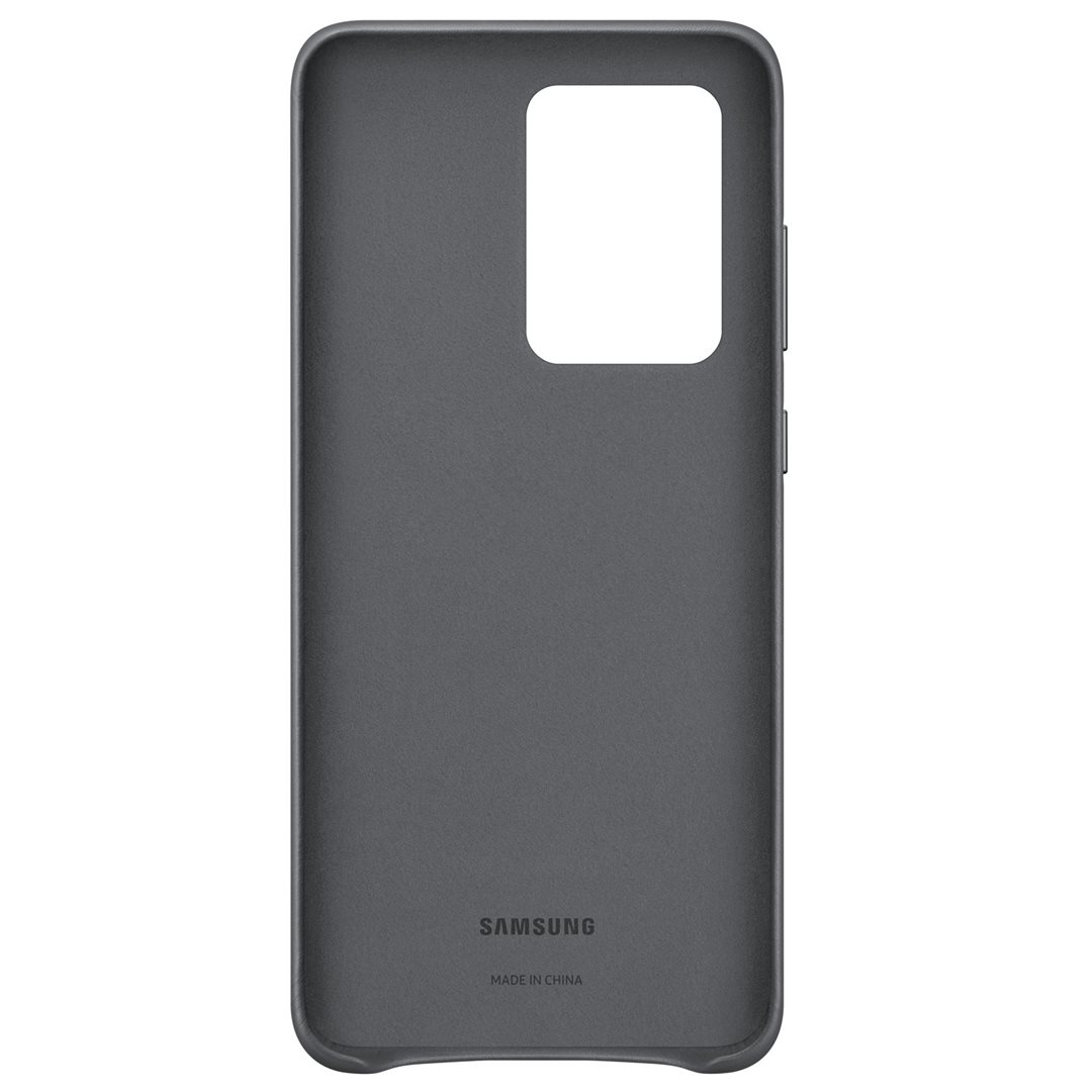 Ochranný kryt Leather Cover pro Samsung Galaxy S20, šedá