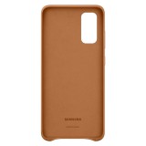 Ochranný kryt Leather Cover pro Samsung Galaxy S20, hnědá