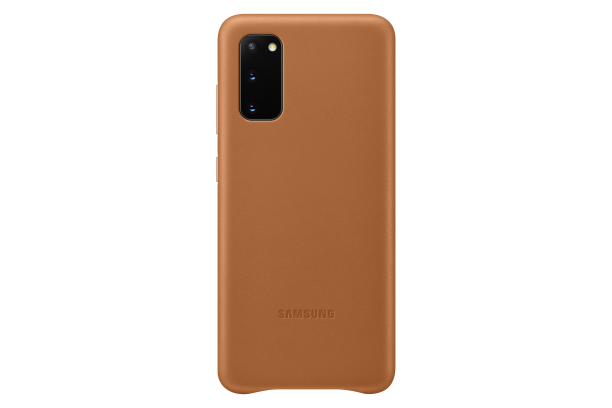 Ochranný kryt Leather Cover pro Samsung Galaxy S20, hnědá
