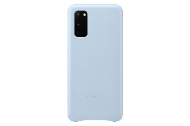 Ochranný kryt Leather Cover pro Samsung Galaxy S20, modrá