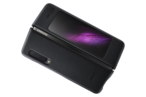 Ochranný kryt Leather Cover pro Samsung Galaxy Fold EF-VF900LBEGWW černý