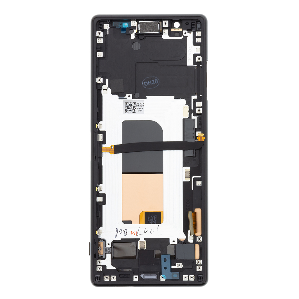 LCD + dotyk + přední kryt pro Sony Xperia 5, black (Service Pack)