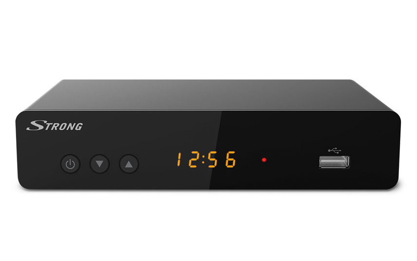 Set top box STRONG SRT 8222 DVB-T/T2 /Full HD/ H.265/HEVC/ twin tuner/ PVR/ EPG/ USB/ HDMI/ LAN/ SCART/ černá