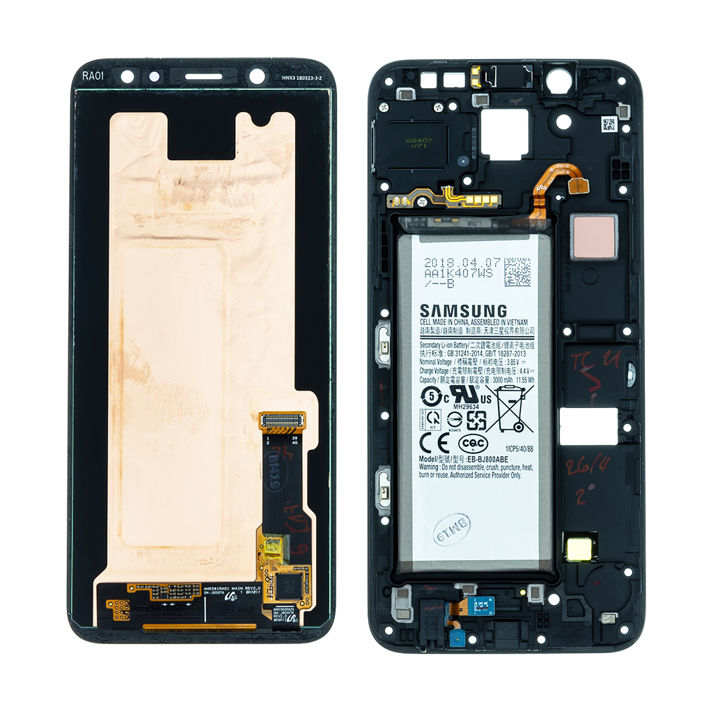 LCD + dotyková deska pro Samsung Galaxy A6 2018, black (New Swap Unit)