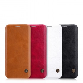 Flipové pouzdro Nillkin Qin Book pro Huawei P40 Lite, červená