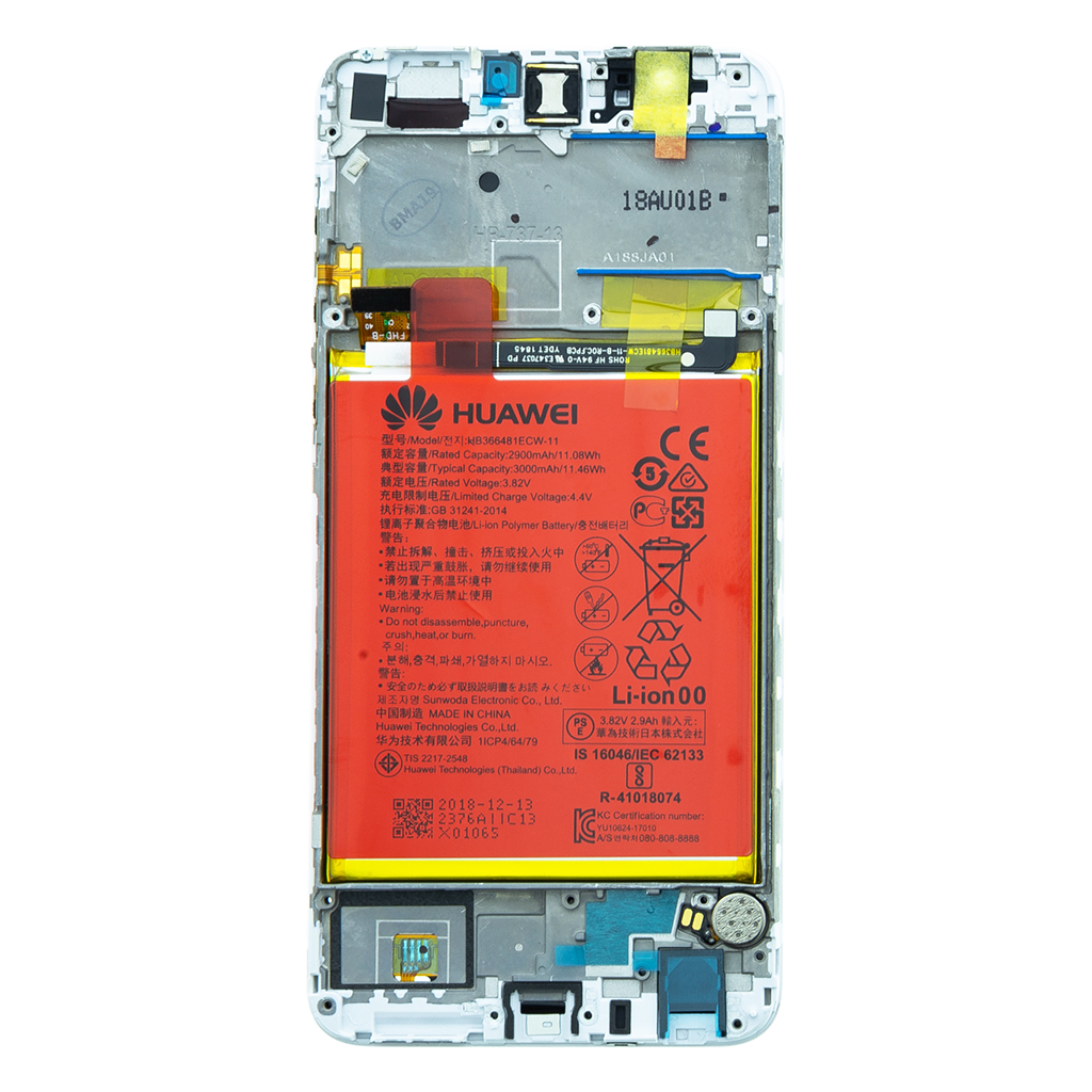 LCD + dotyk + přední kryt pro Huawei P Smart, white (Service Pack)