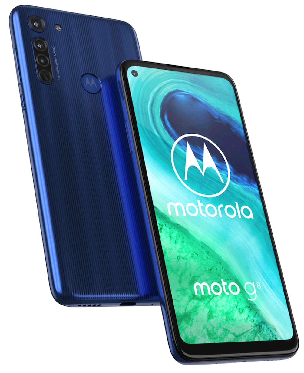 Motorola Moto G8 4+64GB DS gsm tel. Neon Blue