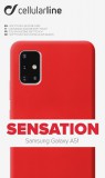 Silikonový kryt Cellularline SENSATION pro Samsung Galaxy A51, červená