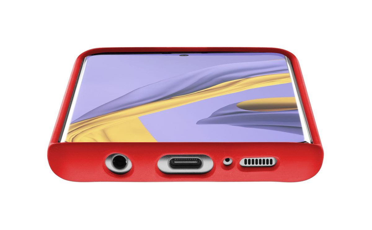 Silikonový kryt Cellularline SENSATION pro Samsung Galaxy A51, červená