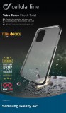 Pouzdro Cellularline Tetra Force Shock-Twist pro Samsung Galaxy A71, transparentní