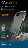 Pouzdro Cellularline Tetra Force Shock-Twist pro Apple iPhone 11 Pro, transparentní