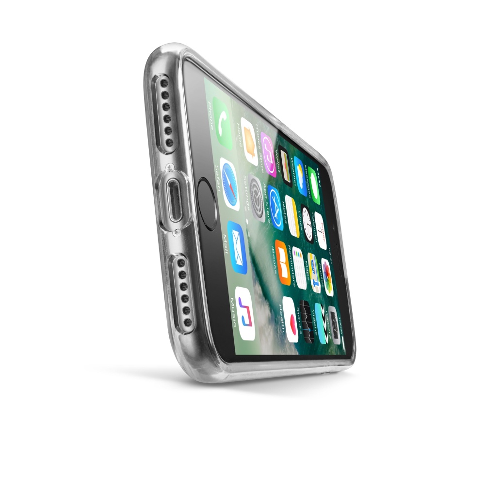 Zadní kryt s ochranným rámečkem Cellularline Clear Duo pro Apple iPhone 7/8/SE2020/SE2022, transparentní