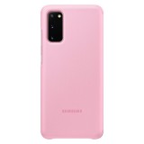 Pouzdro Samsung Clear S-View pro Samsung Galaxy S20+, pink