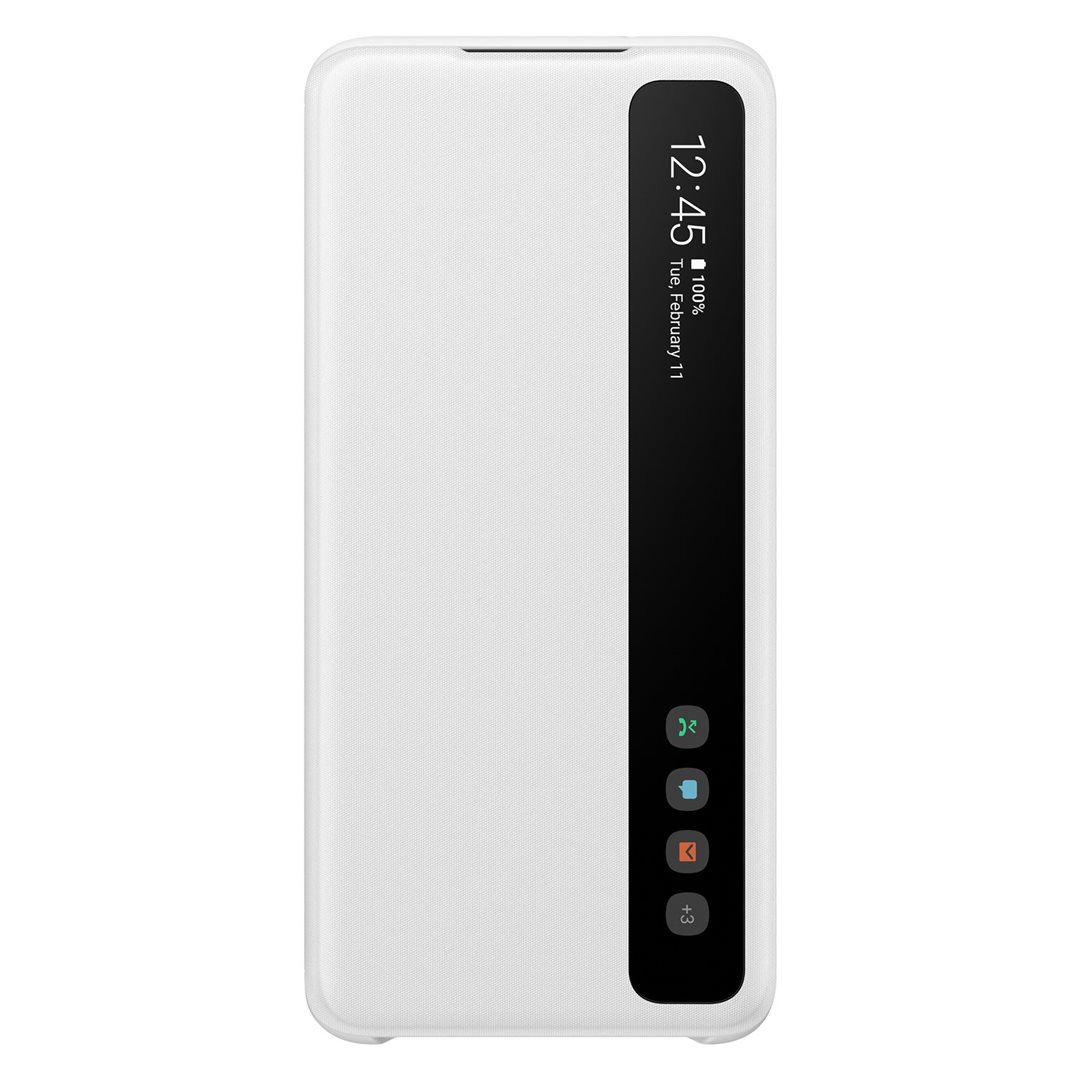 Levně Pouzdro Samsung Clear S-View pro Samsung Galaxy S20+, white