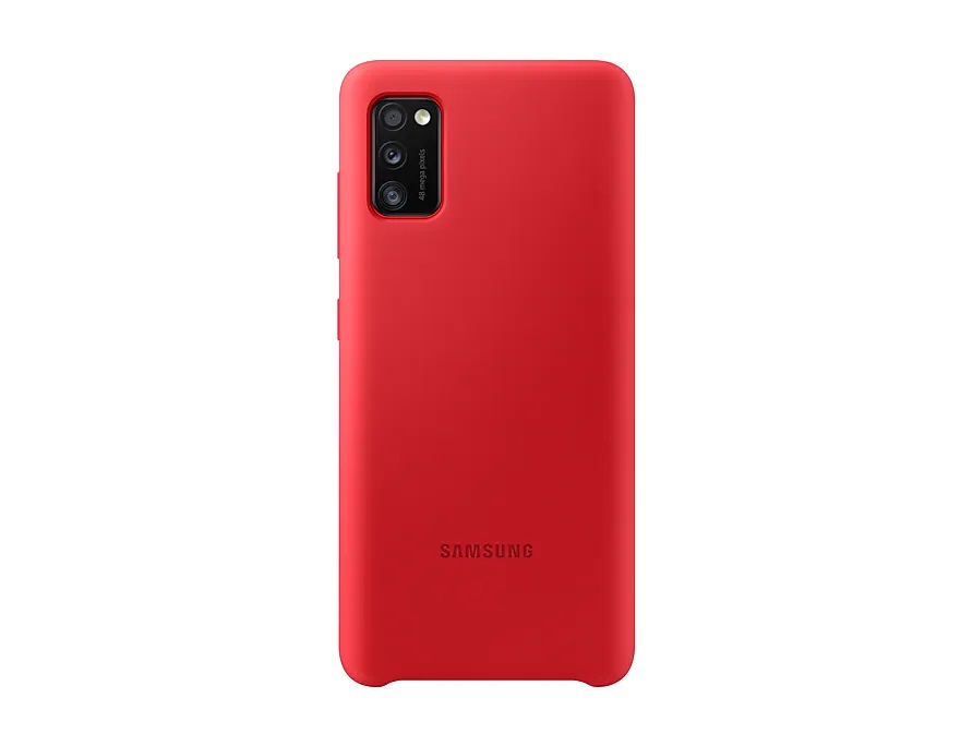 Silikonové pouzdro Silicone Cover EF-PA415TREGEU pro Samsung Galaxy A41, červená