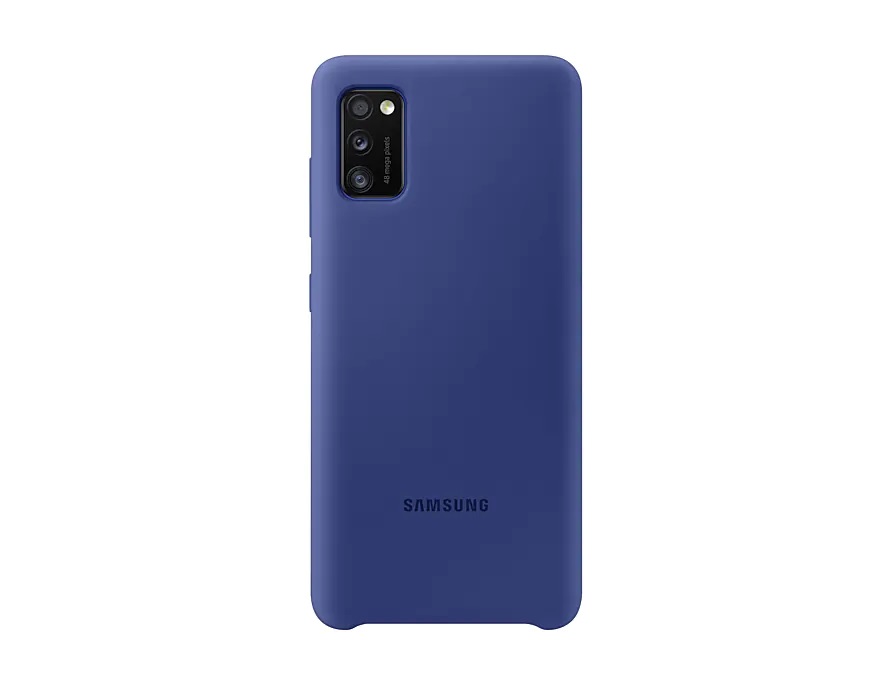 Silikonové pouzdro Silicone Cover EF-PA415TLEGEU pro Samsung Galaxy A41, tmavě modrá
