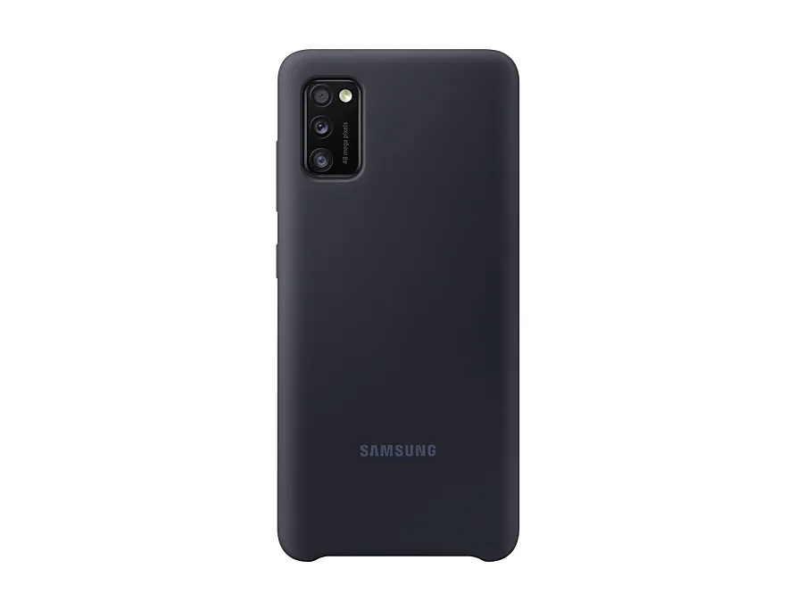 Silikonové pouzdro Silicone Cover EF-PA415TB pro Samsung Galaxy A41, černá
