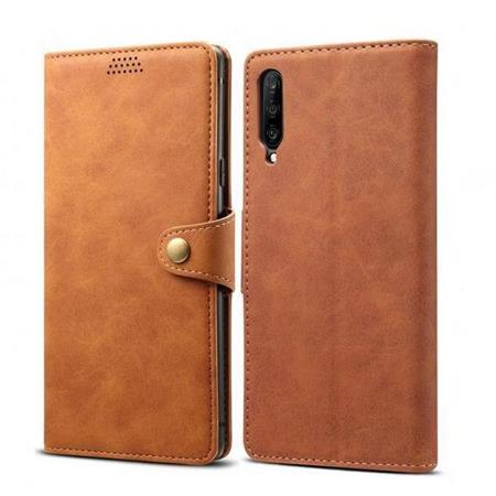 Lenuo Leather flipové pouzdro na Huawei P smart Pro/Y9s, brown