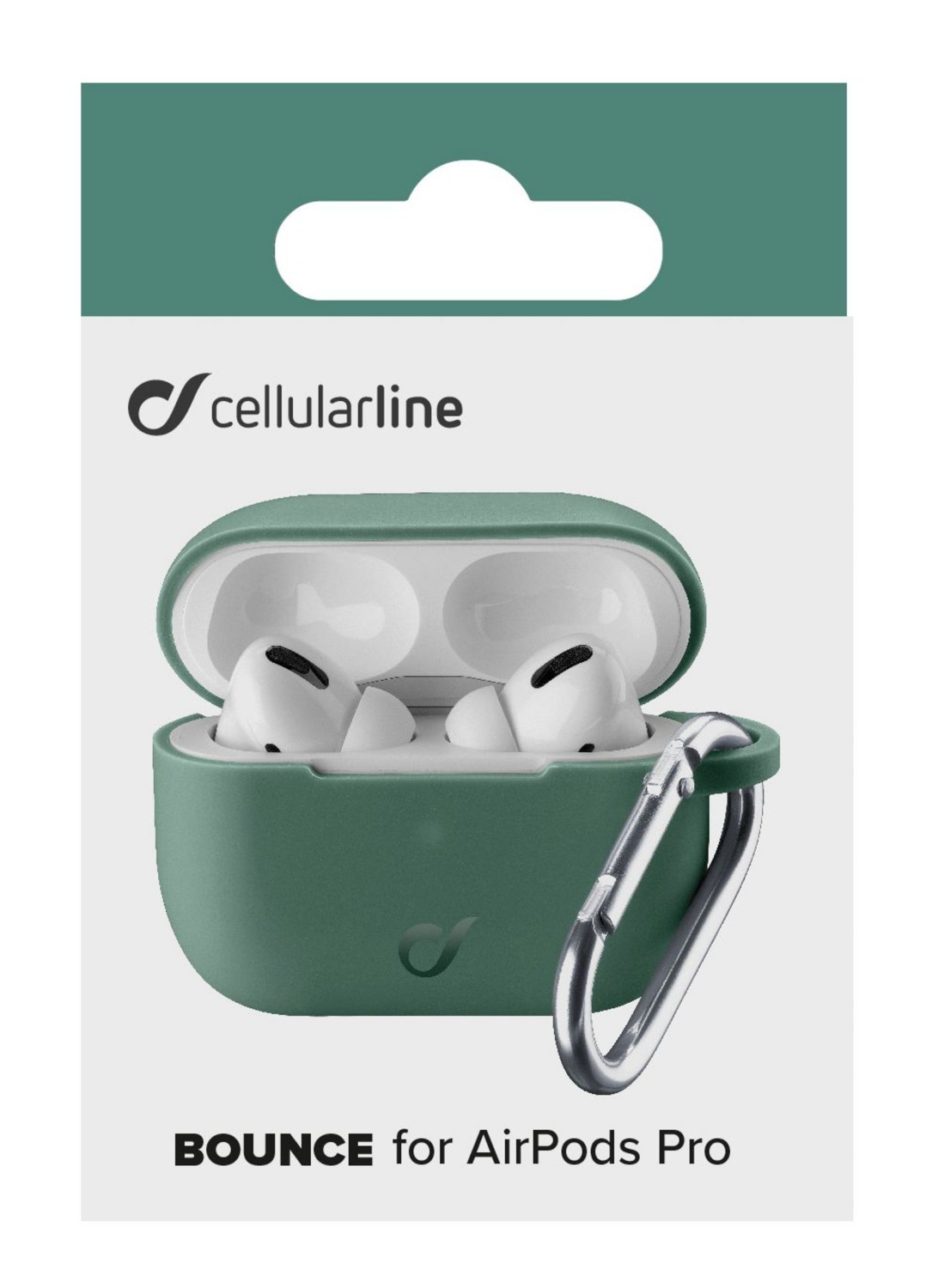 Cellularline Bounce silikonový kryt pro Apple AirPods Pro, zelený