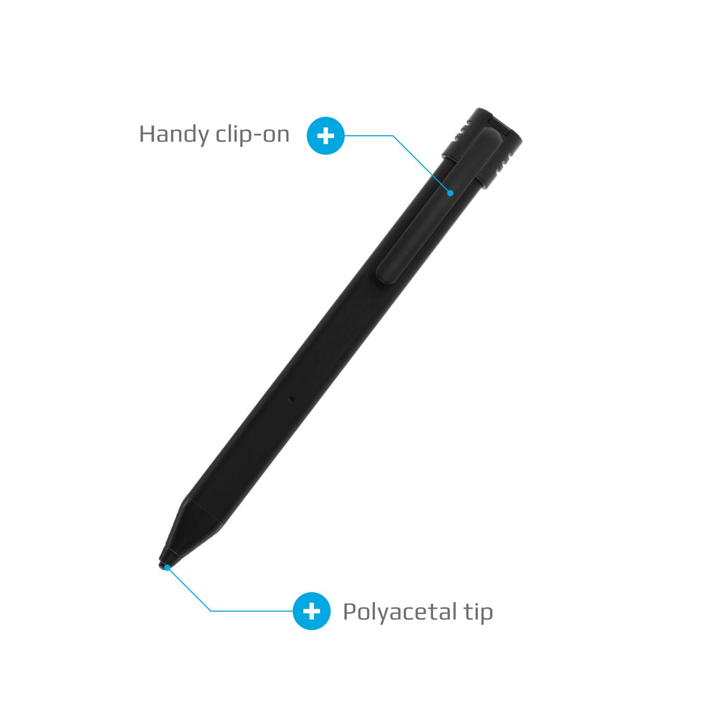 Levně FIXED Pin Aktivní stylus pro dotykové displeje, černý