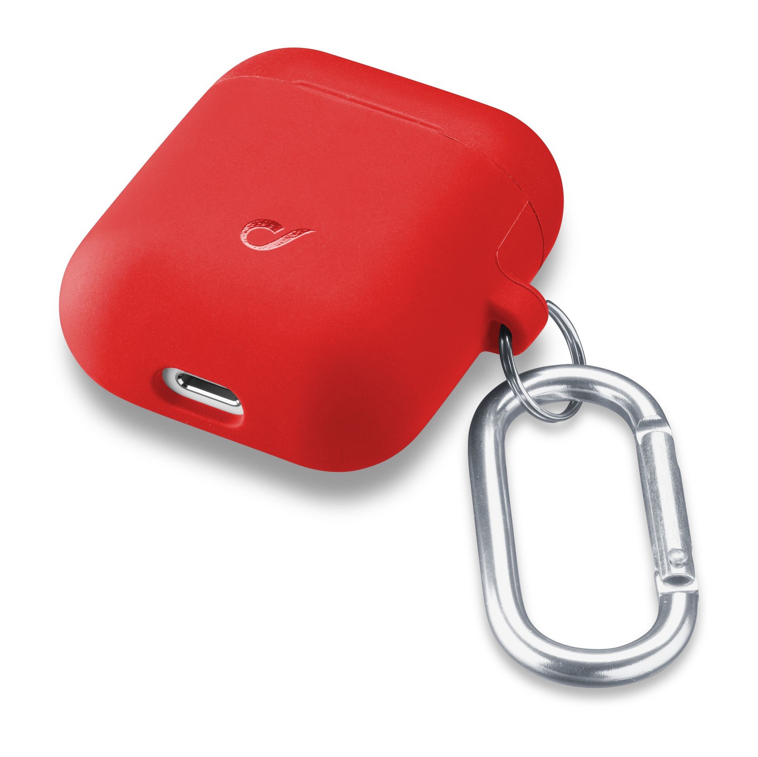 Levně Cellularline Bounce silikonový kryt pro Apple AirPods 1 & 2, červený