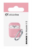 Cellularline Bounce silikonový kryt pro Apple AirPods 1 & 2, růžový