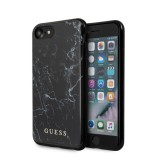 Guess Marble Zadní kryt GUHCI8PCUMABK pro Apple iPhone 8/SE 2020 black 