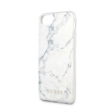 Guess Marble Zadní kryt GUHCI8PCUMAWH pro Apple iPhone 8/SE 2020 white
