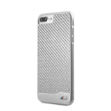 BMW Carbon Aluminium zadní kryt BMHCP7LMDCS Apple iPhone 7/8 Plus silver