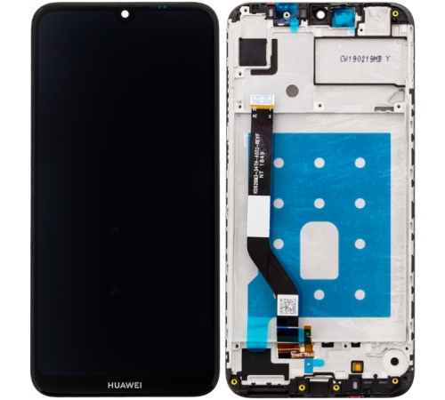 LCD + dotyk + přední kryt pro Huawei Y7 2019, black