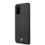 BMW Leather Lines zadní kryt BMHCS67POCBK Samsung Galaxy S20+ black