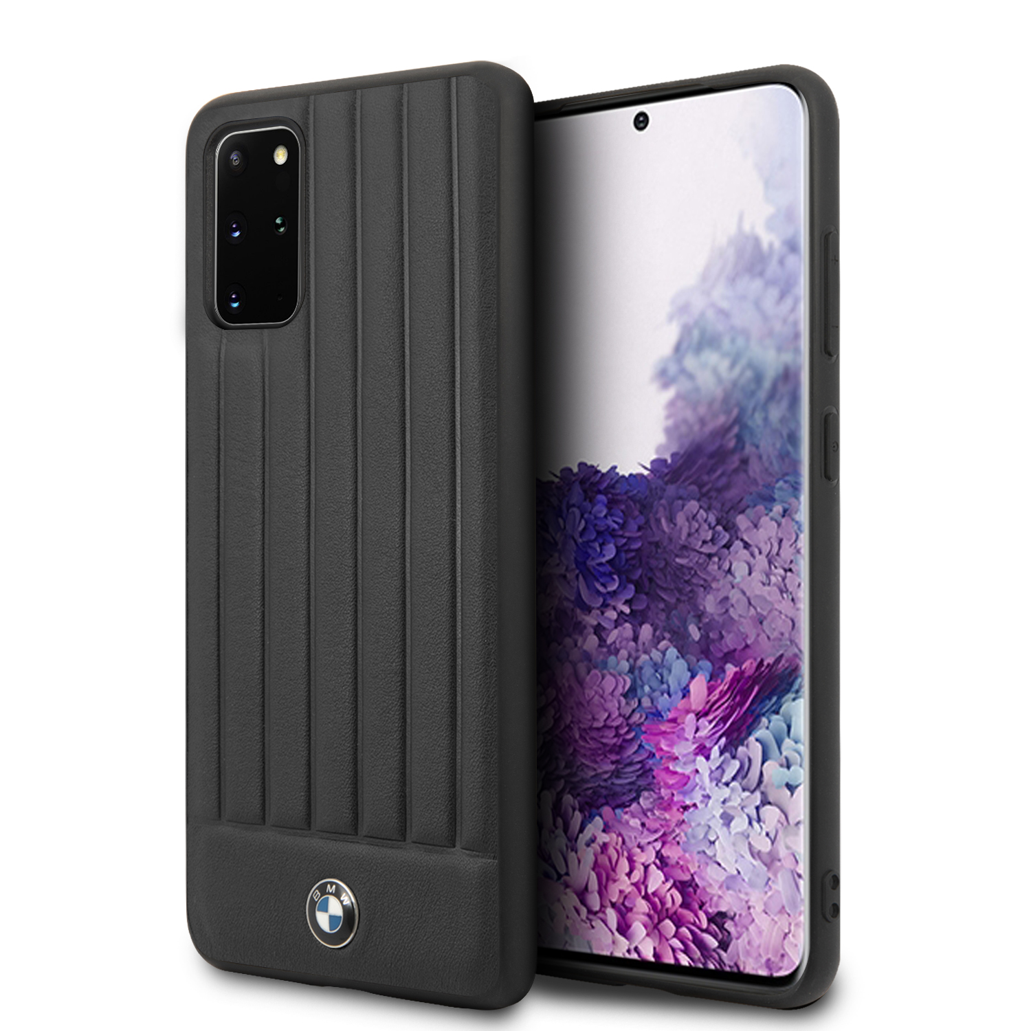 BMW Leather Lines zadní kryt BMHCS67POCBK Samsung Galaxy S20+ black