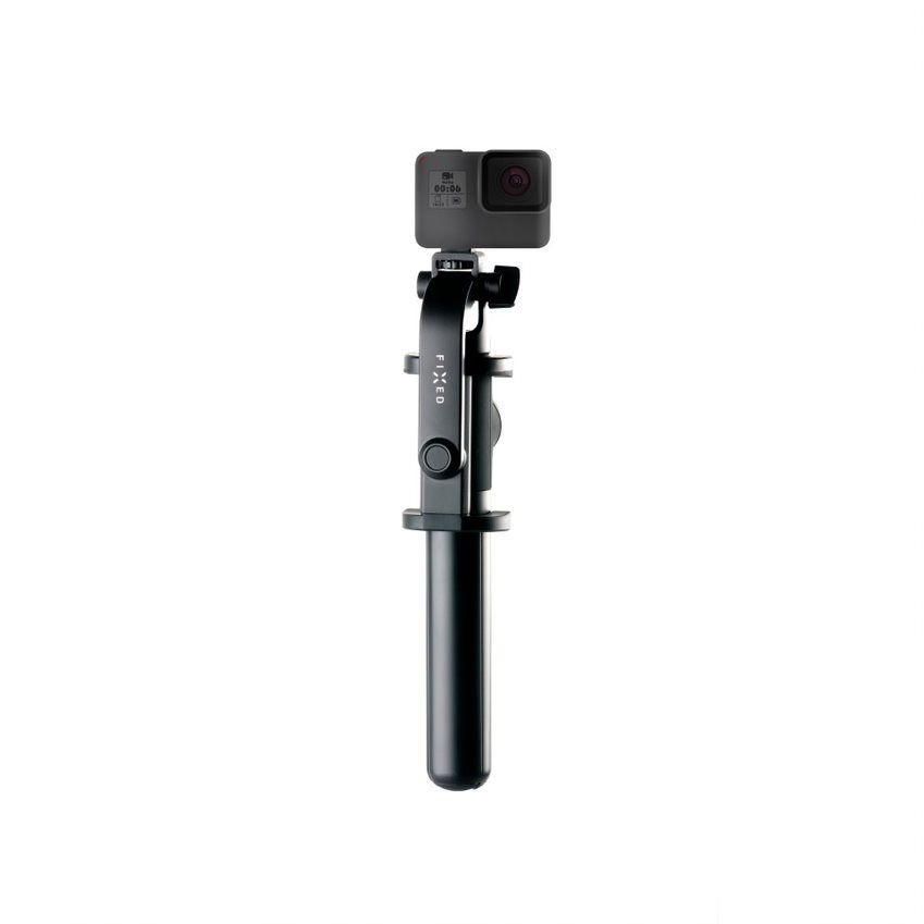 Selfie tyč FIXED Snap s tripodem a bezdrátovou spouští, 3/4" závit, černá
