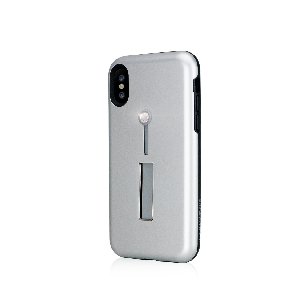 Zadní kryt Bling My Thing Selfie Loop Silver Crystal pro Apple iPhone X/XS, krystaly Swarovski®