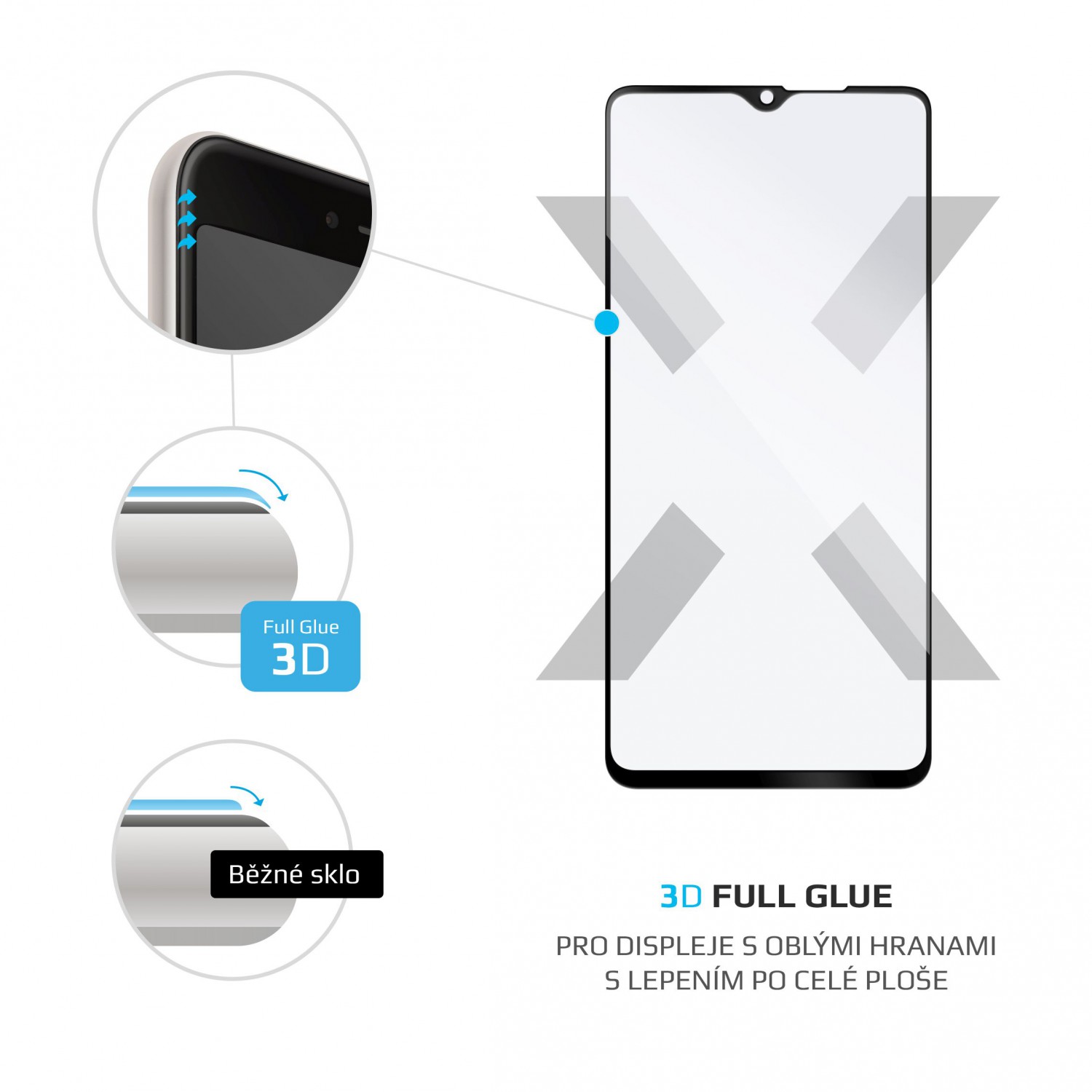 Ochranné tvrzené sklo FIXED 3D Full-Cover pro Xiaomi Redmi Note 8 Pro, černá