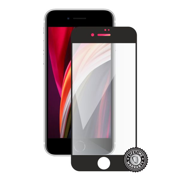 Screenshield tvrzené sklo pro Apple iPhone SE (2020) protection full COVER, černá