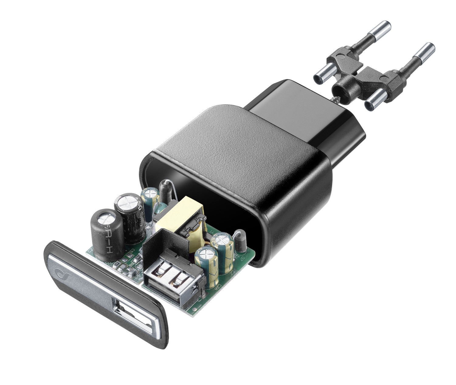 Síťová USB nabíječka Cellularline, 10W/2A, černá