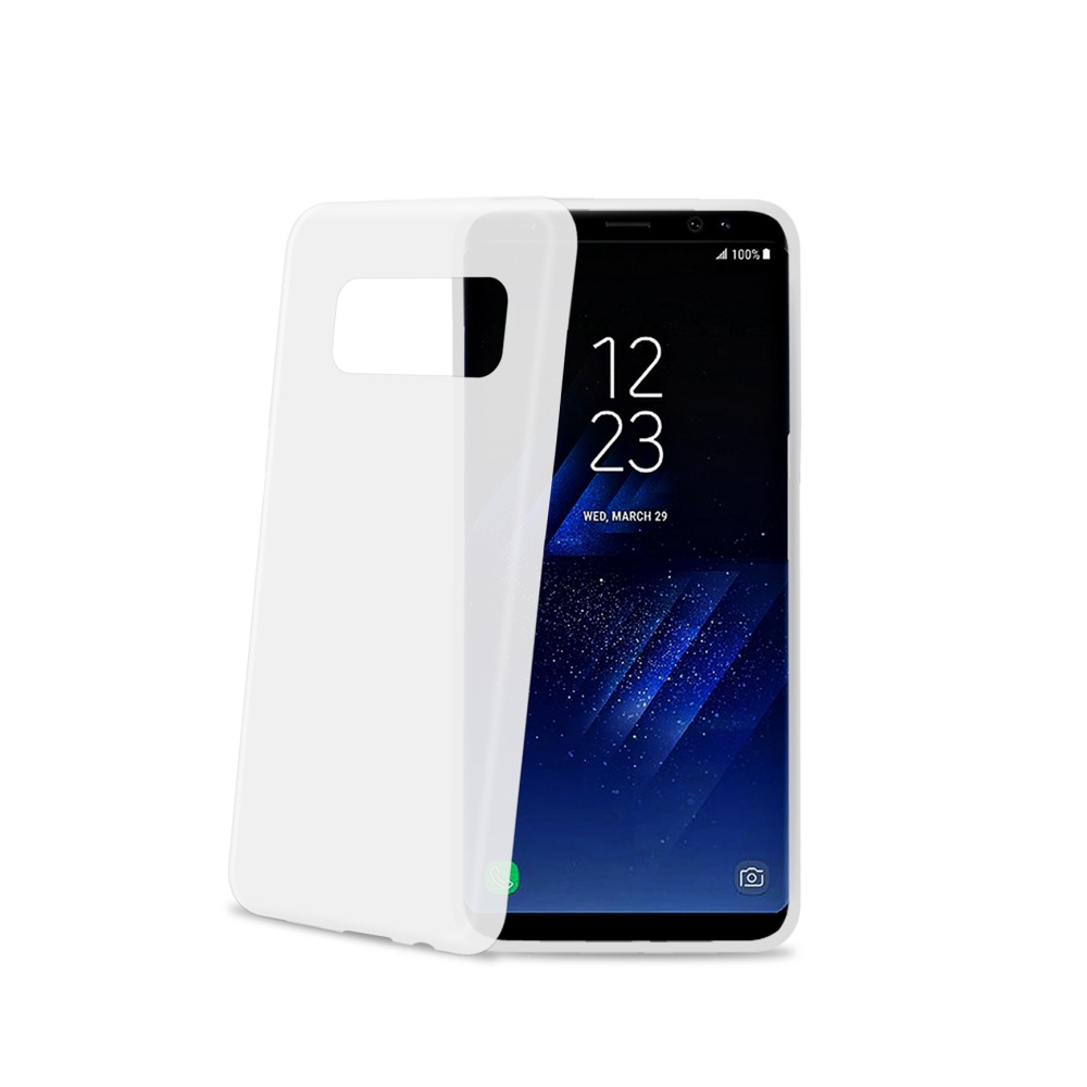 CELLY Frost silikonové pouzdro pro Samsung Galaxy S8, bílé