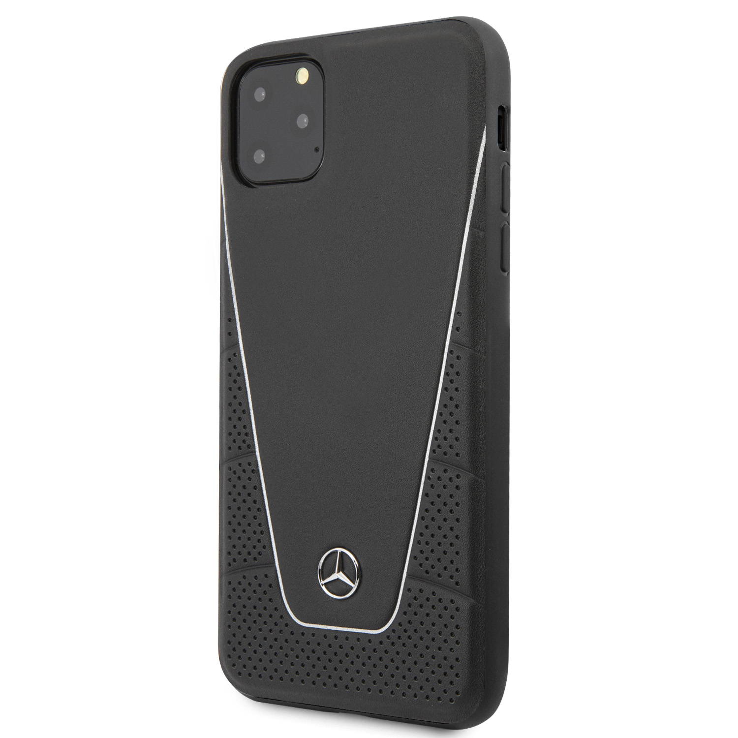 Mercedes Quilted kožený kryt MEHCN65CLSSI Apple iPhone 11 Pro Max black