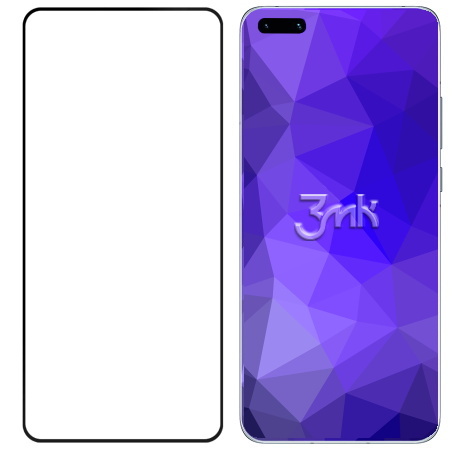 Tvrzené sklo 3mk HardGlass MAX pro Huawei P40 Pro, černá