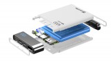 Kompaktní powerbanka Cellularline FreePower Manta HD, 5000 mAh, Lightning + USB-C port, MFI certifikace, bílá